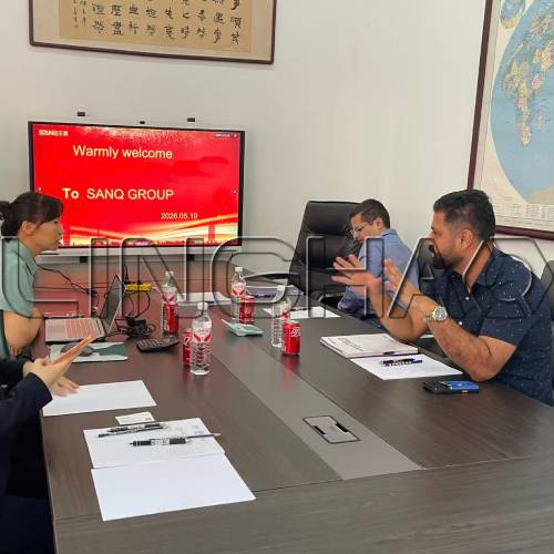 Australian client visiting LINGHAO factory for dry mixing plant inspection